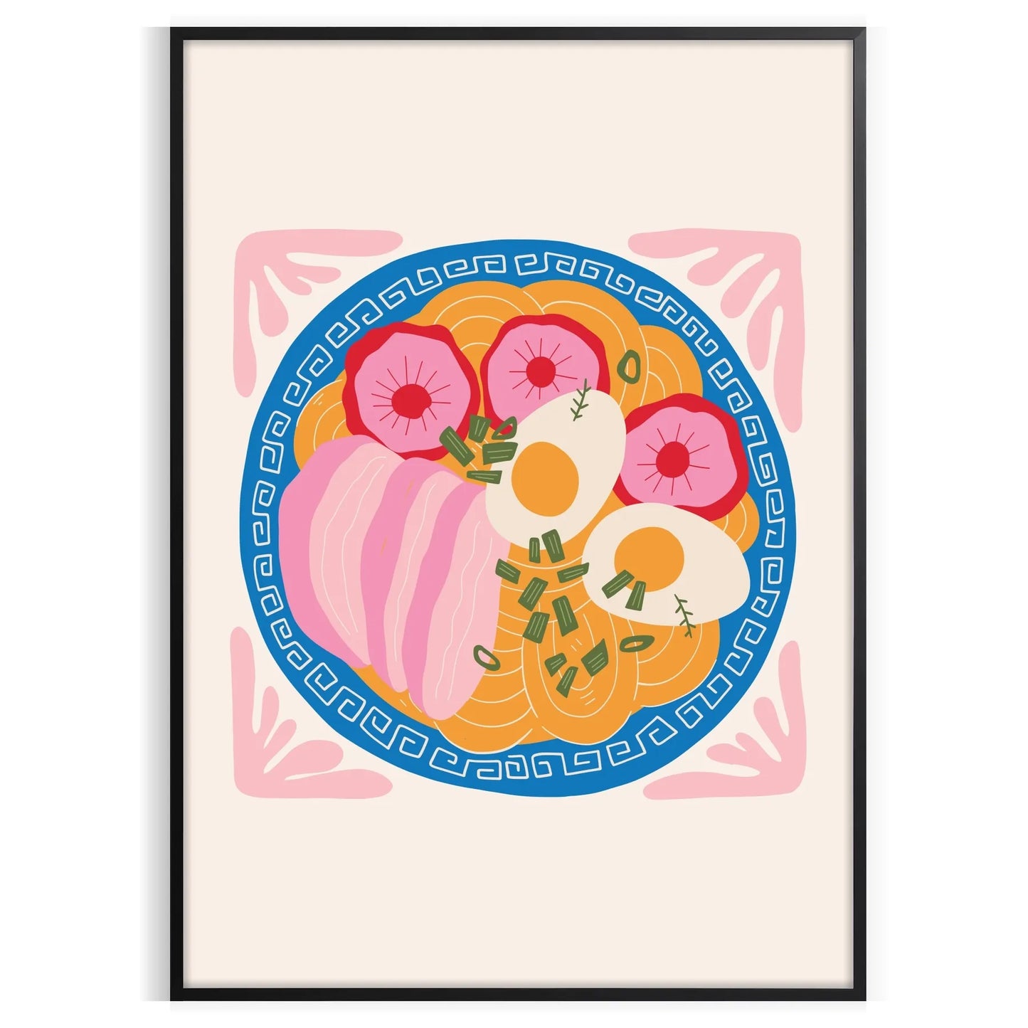 kitchen decor vibrant 77 poster dynamic orange blue hues captivating artwork perfect gift style charm wall art sizes A4 cm A0 space