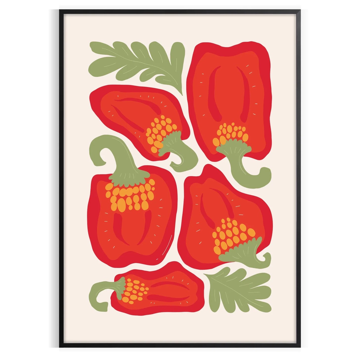 kitchen 84 poster vibrant blend green red hues eye wall art perfect gift culinary enthusiast framed print unframed artwork ideal addition home decor