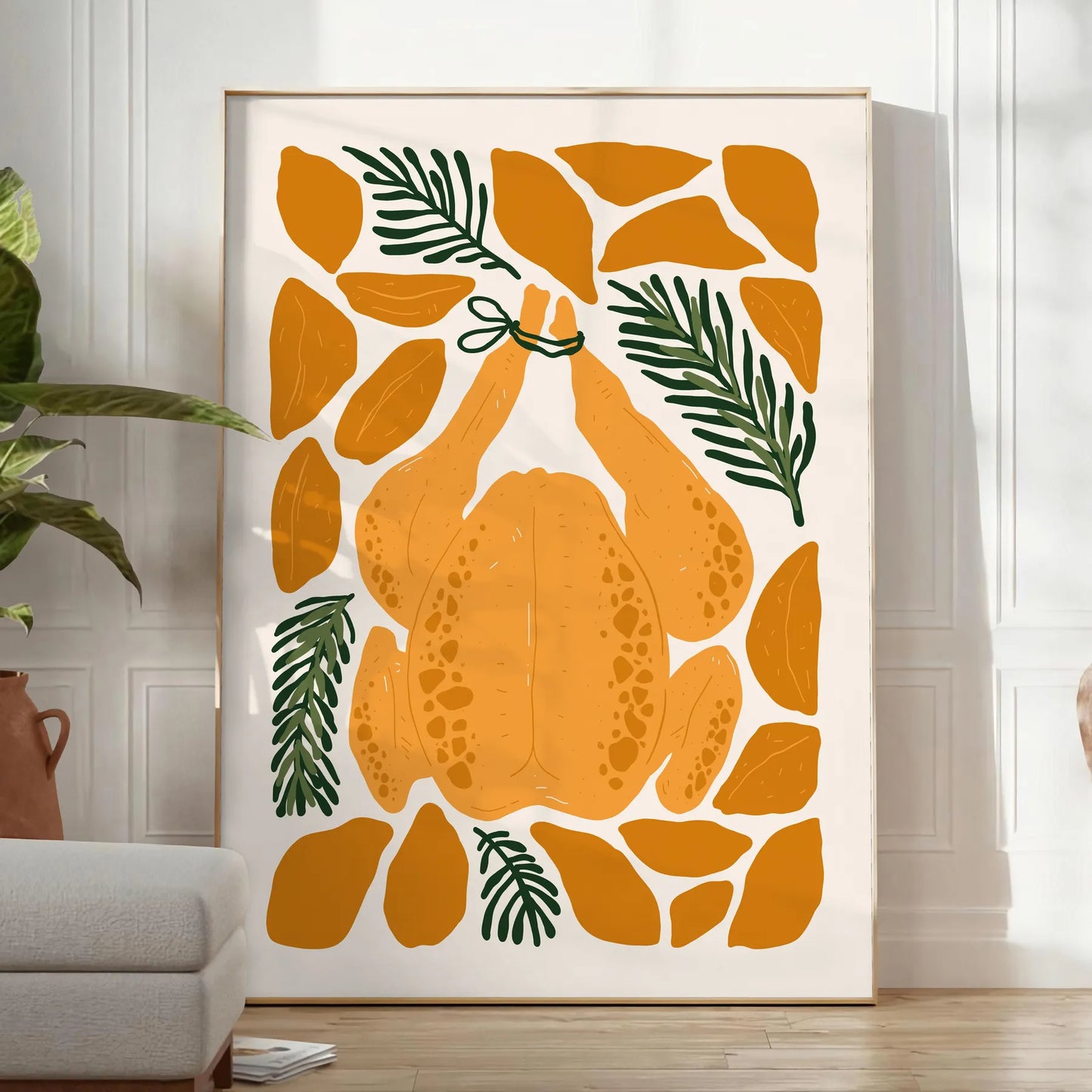 kitchen decor vibrant 75 poster greens oranges stunning wall art unique print thoughtful gift variety sizes A4 cm A0