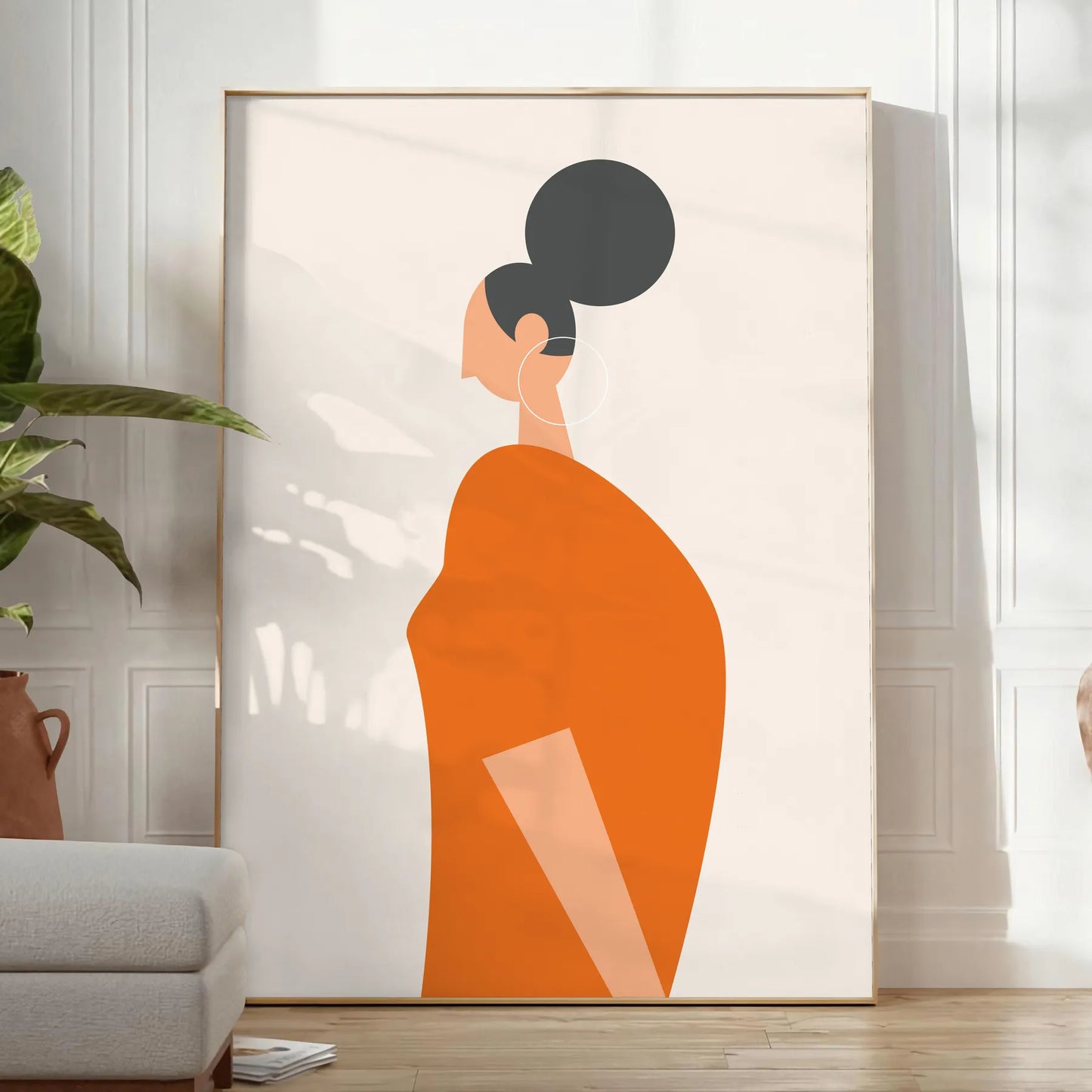 kitchen decor 91 poster captivating blend gray orange hues warmth style stunning artwork perfect gift unique wall art sizes A4 cm A0