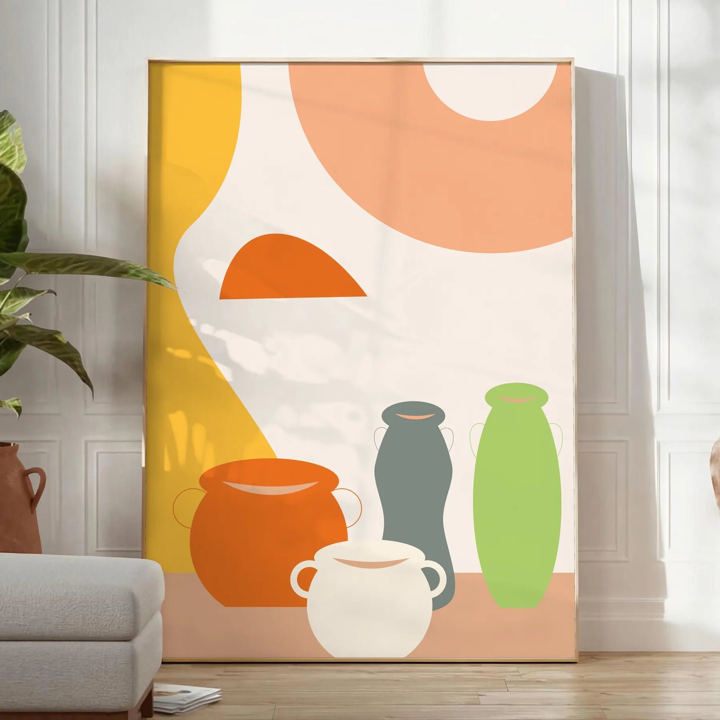 kitchen décor stunning 92 poster vibrant green orange hues eye wall art perfect gift food lovers design enthusiasts print sizes A4 cm A0