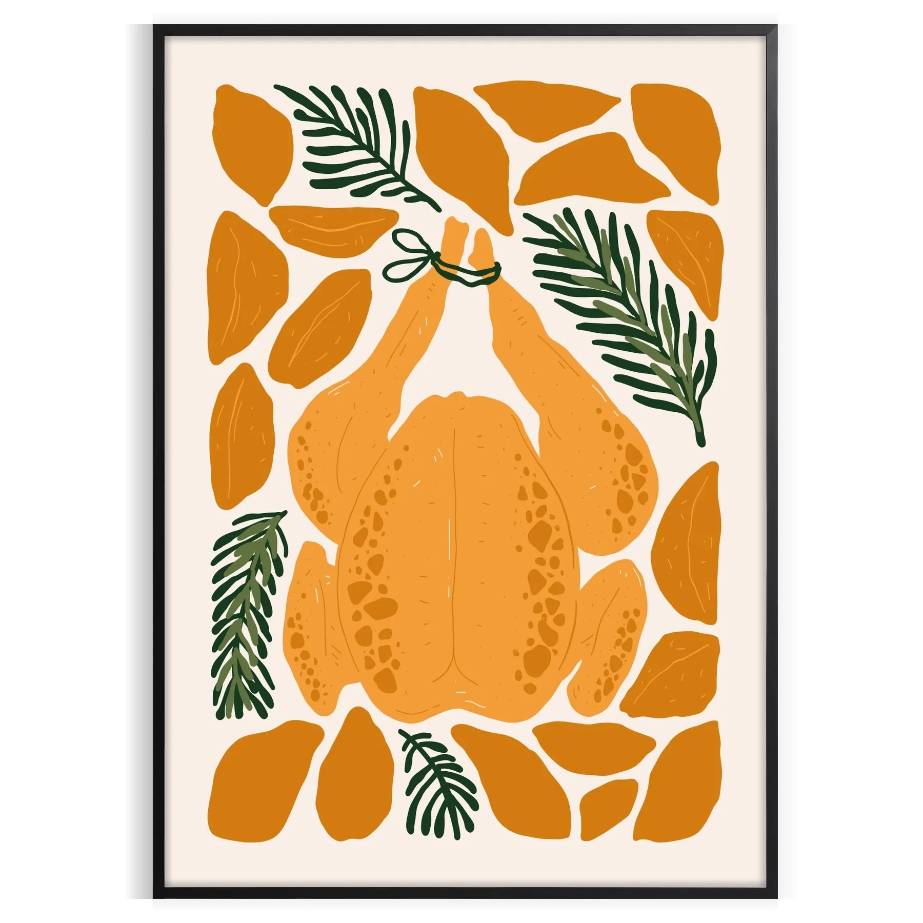 kitchen decor vibrant 75 poster greens oranges stunning wall art unique print thoughtful gift variety sizes A4 cm A0