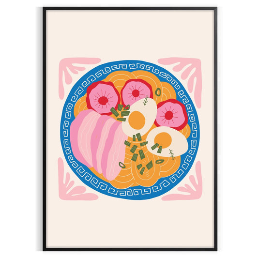 kitchen decor vibrant 77 poster dynamic orange blue hues captivating artwork perfect gift style charm wall art sizes A4 cm A0 space