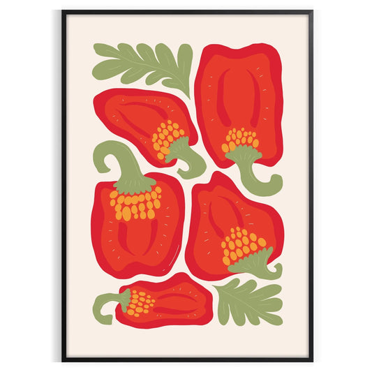 kitchen 84 poster vibrant blend green red hues eye wall art perfect gift culinary enthusiast framed print unframed artwork ideal addition home decor
