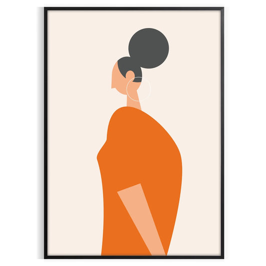 kitchen decor 91 poster captivating blend gray orange hues warmth style stunning artwork perfect gift unique wall art sizes A4 cm A0
