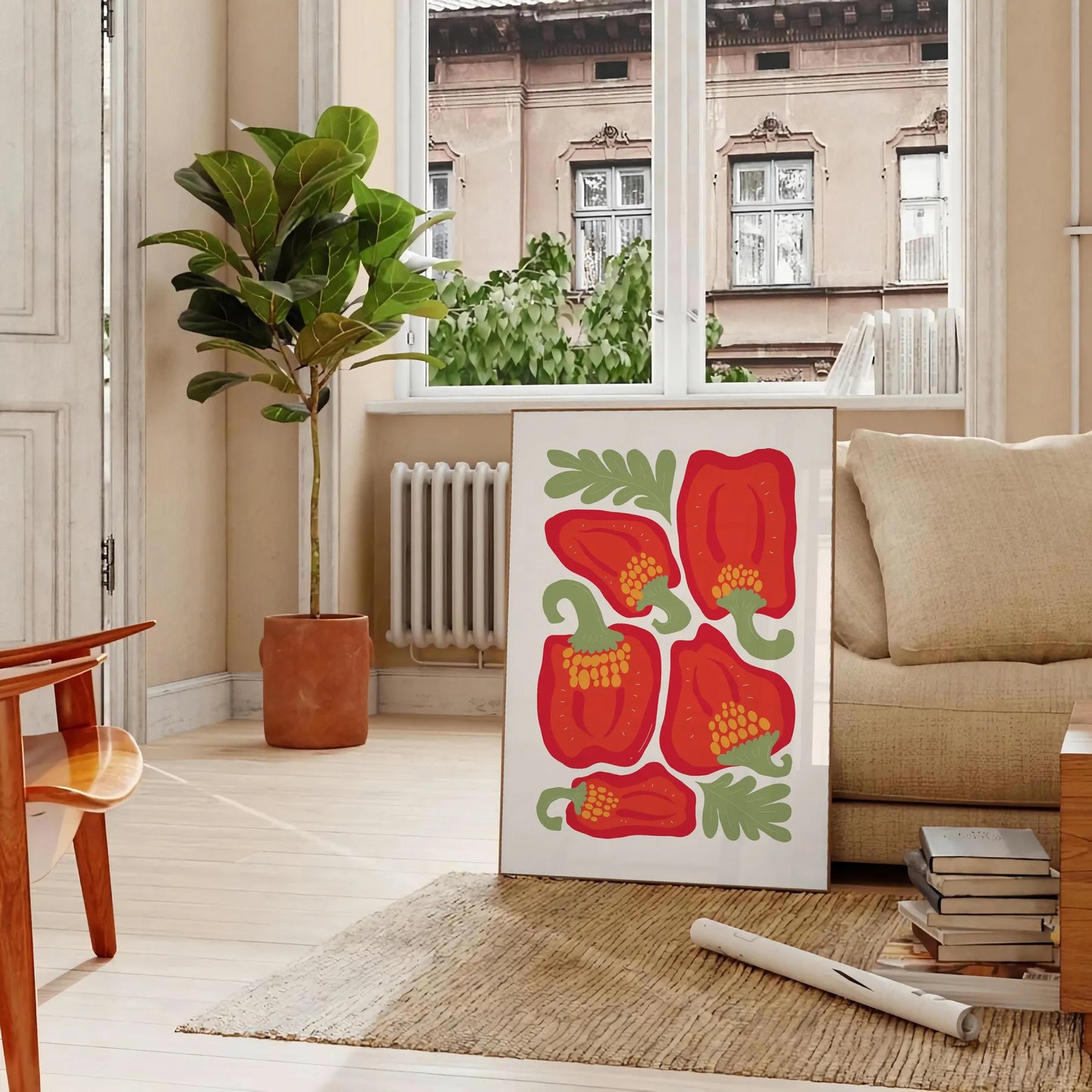 kitchen 84 poster vibrant blend green red hues eye wall art perfect gift culinary enthusiast framed print unframed artwork ideal addition home decor