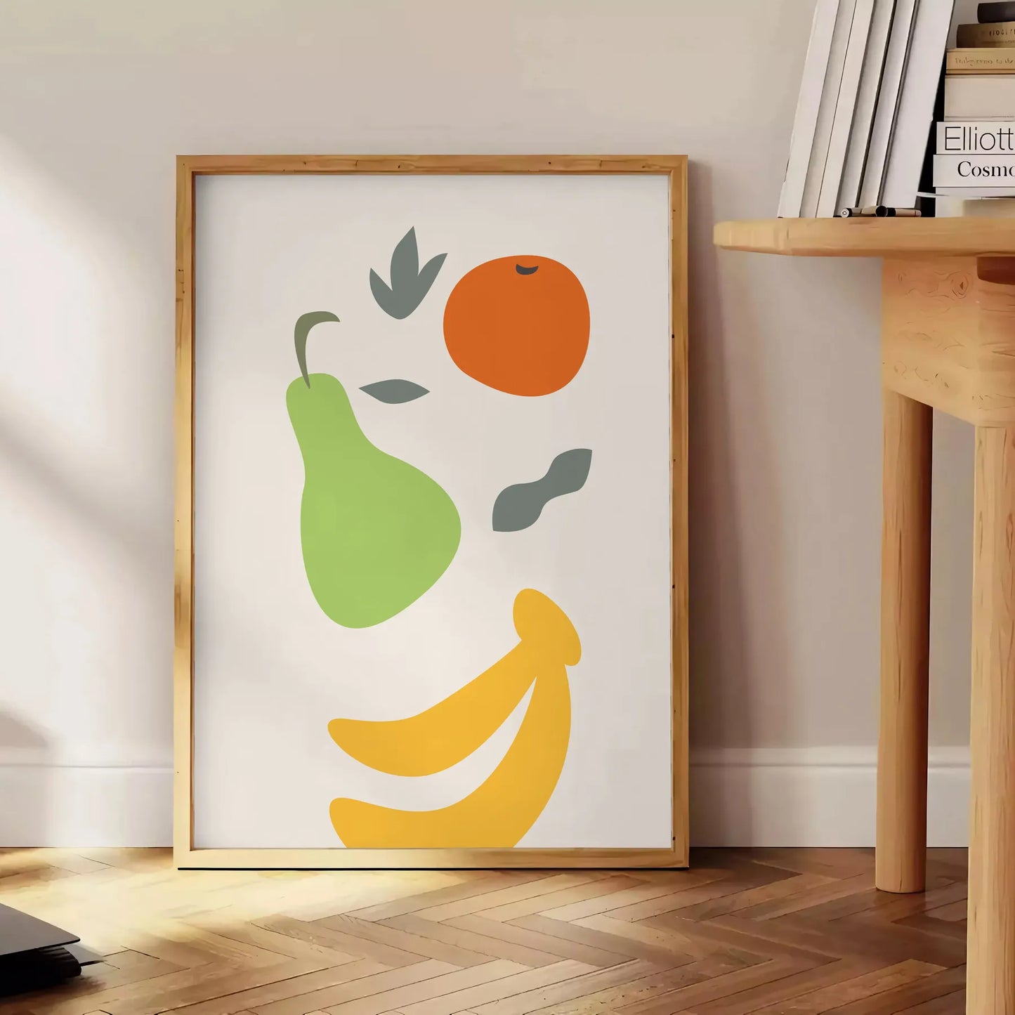 kitchen vibrant ' 90s poster gray yellow hues wall art unique gift eye print nostalgic touch space unframed option style decor