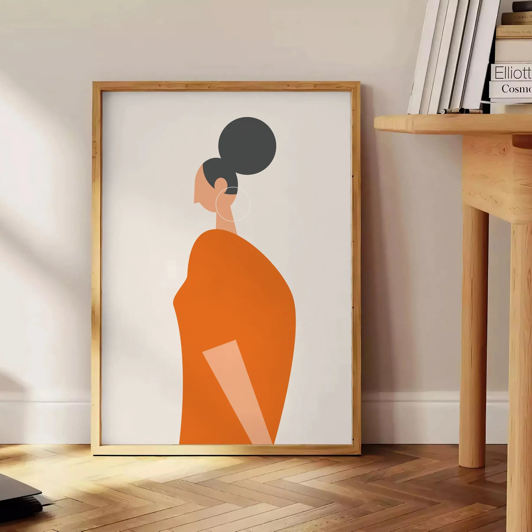 kitchen decor 91 poster captivating blend gray orange hues warmth style stunning artwork perfect gift unique wall art sizes A4 cm A0
