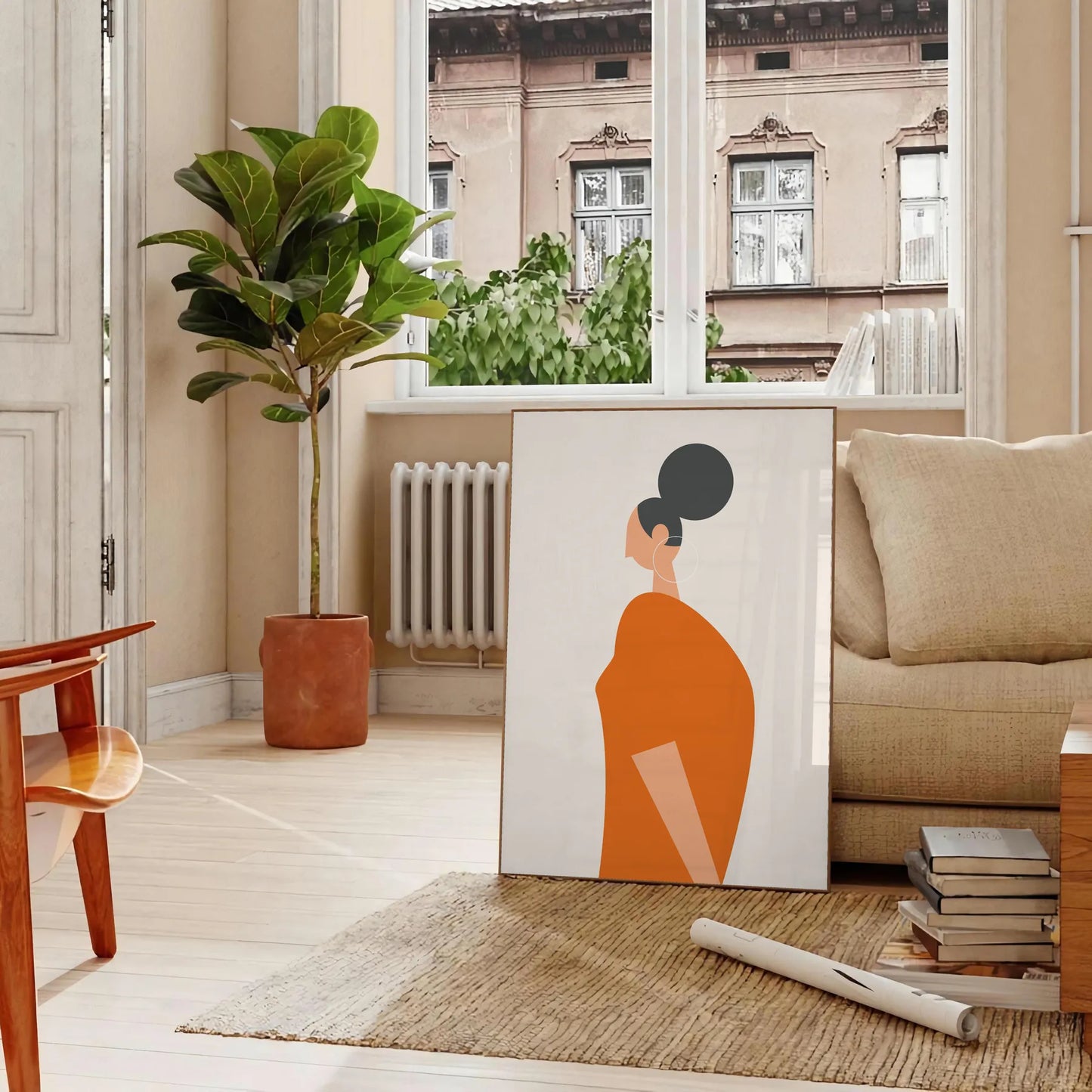 kitchen decor 91 poster captivating blend gray orange hues warmth style stunning artwork perfect gift unique wall art sizes A4 cm A0