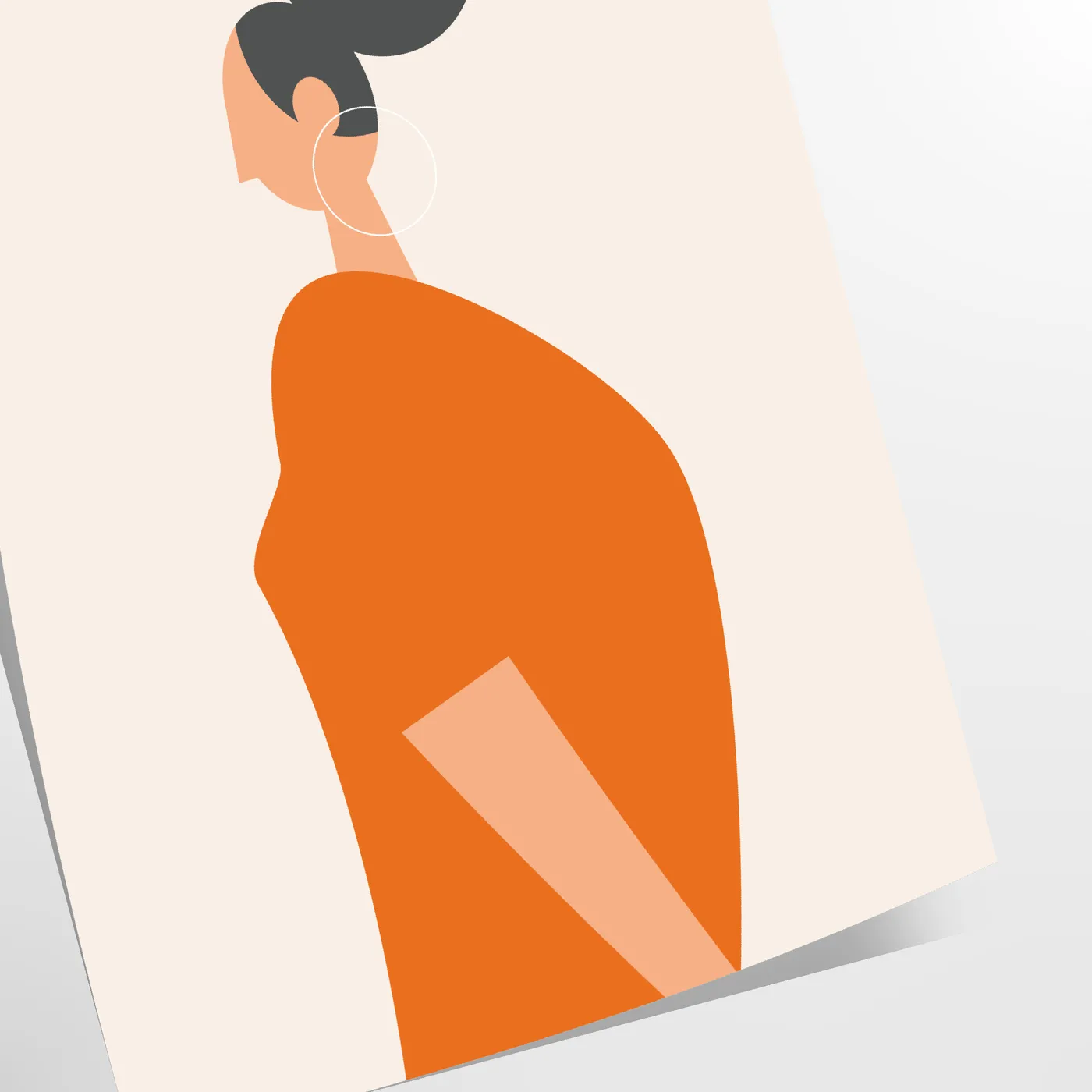 kitchen decor 91 poster captivating blend gray orange hues warmth style stunning artwork perfect gift unique wall art sizes A4 cm A0